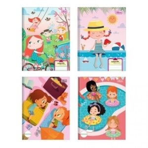Caderno caligrafia Linha Sapeca 40fls Feminino - Tilibra