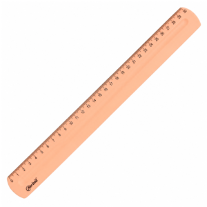 Régua acrílica coral 30cm Premium Acrinil