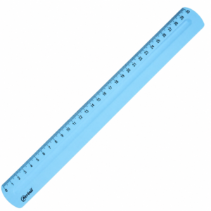 Régua acrílica azul 30cm Premium Acrinil