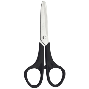 Tesoura escolar inox preta Supercort Tramontina