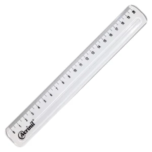 Régua acrílica cristal 20cm Acrinil